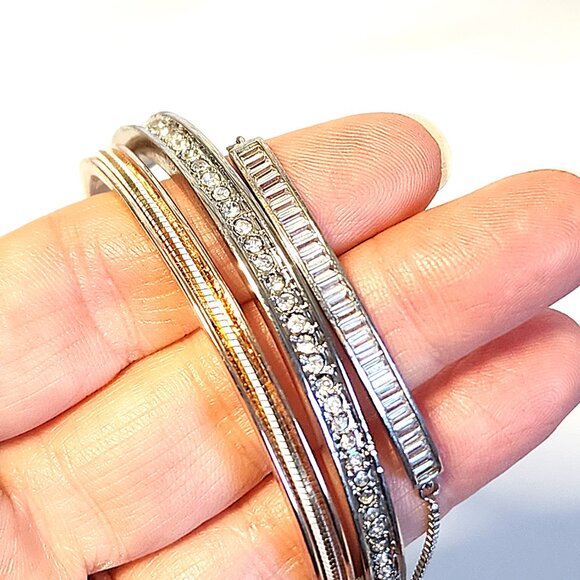 Silver & rose gold slider bracelet bundle - Picture 4 of 8